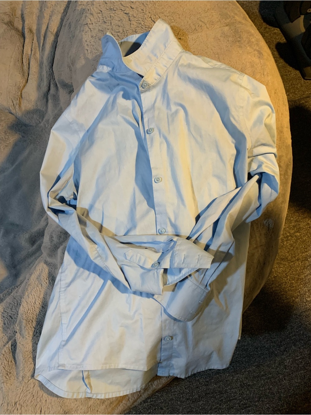 Classic Liz Claiborne Light Blue Button-Up Shirt
